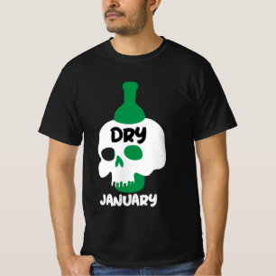T-shirt Sec Janvier Sobriety Challenge Soutien Cadeaux T-S