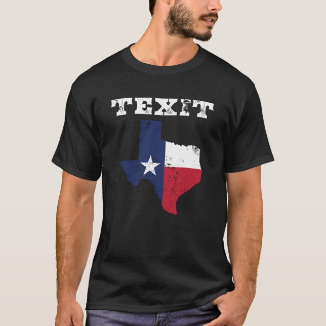 T-shirt Sécession du drapeau du Texas (Devant)