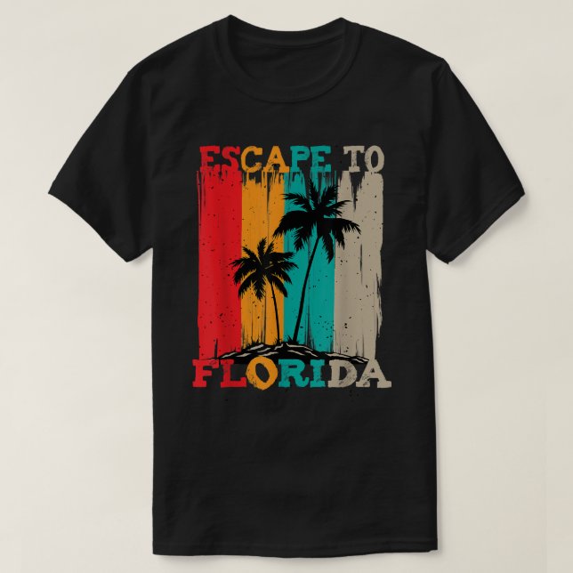T-shirt S'échapper en Floride (Design devant)