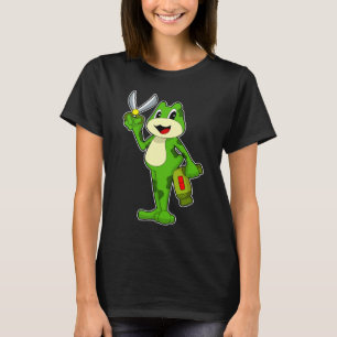 T-shirt Sèche-cheveux grenouille Coiffeuse Ciseaux