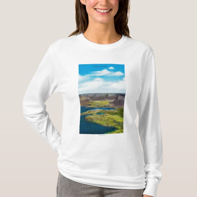 T-shirt Séchez le parc d'état d'automnes, barrage grand de (Devant)