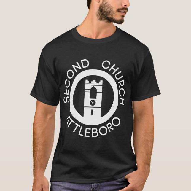 T-shirt Second Church Attleboro on White retro (Devant)