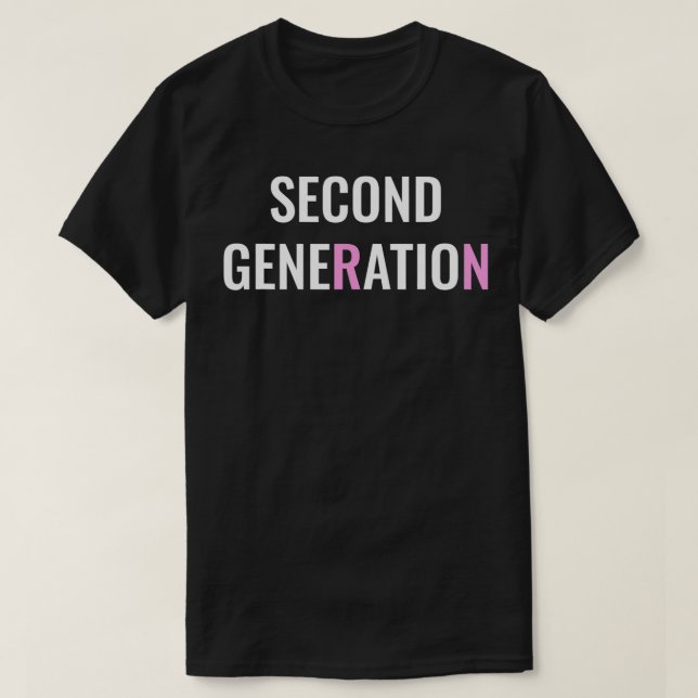 T-shirt Second Generation Nurse Inspired 2nd Generation RN (Design devant)