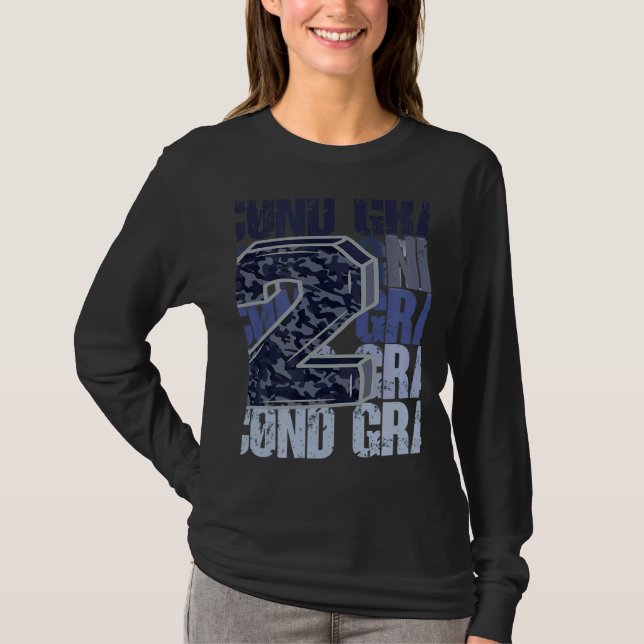 T-shirt Second Grade 2nd Grader Cheetah Leopard Teacher St (Devant)
