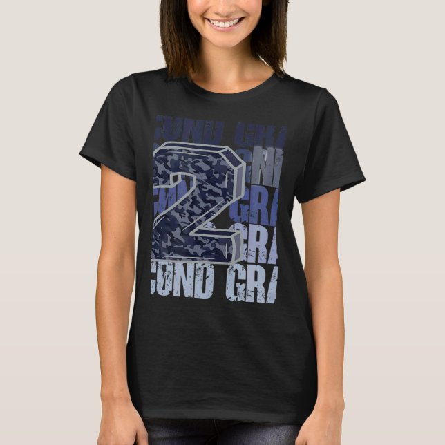T-shirt Second Grade 2nd Grader Cheetah Leopard Teacher St (Devant)