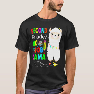 T-shirt Second Grade No Prob Llama Teacher Student Back To