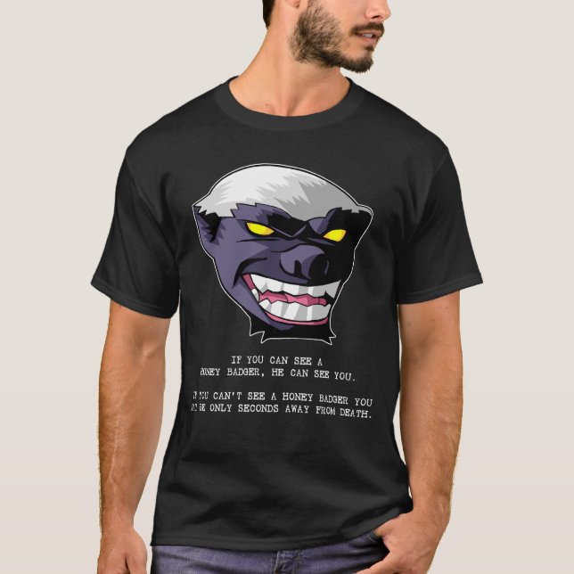 T-shirt Secondes de blaireau de miel de la mort (Devant)