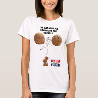 T-shirt "Secouer mes noix de coco pour Kamala"