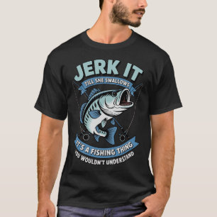 T-shirt Secouez-le jusqu'à ce qu'elle avale le matériel de