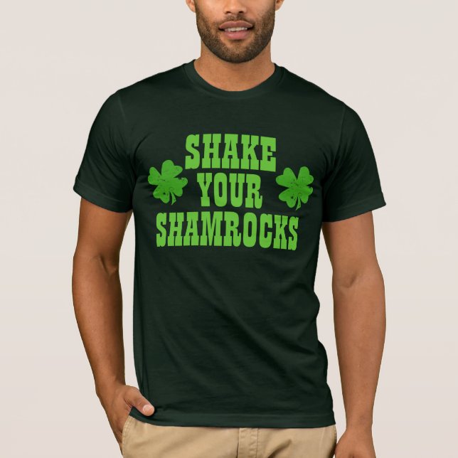 T-shirt Secouez vos shamrocks (Devant)