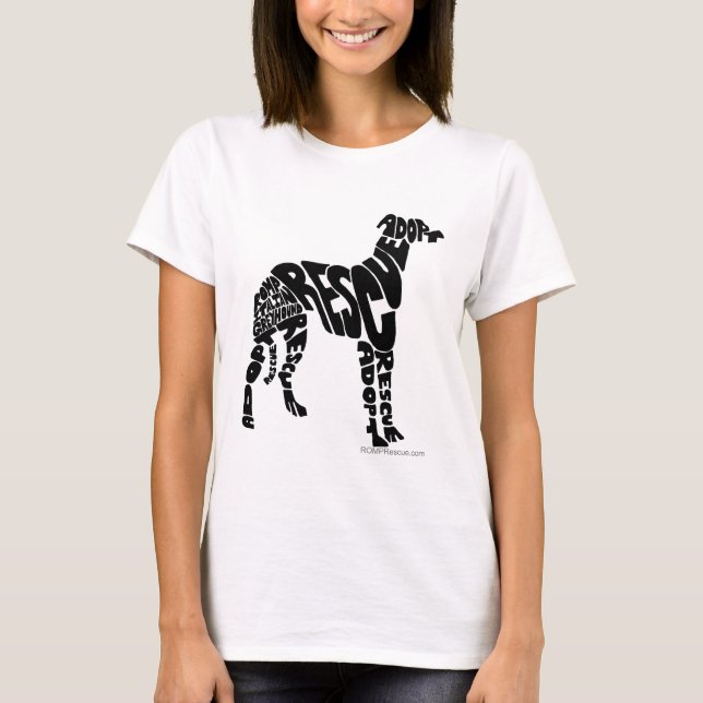 T-shirt Secourez et adoptez la chemise par délivrance de (Devant)