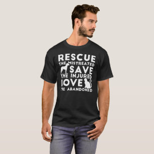 T-shirt Secourez maltraité d'amour d'économies blessé l
