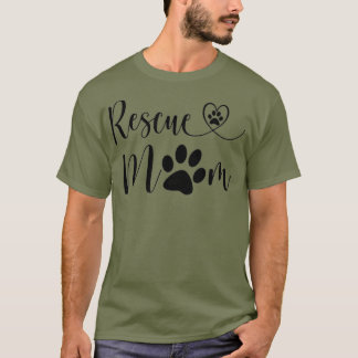 T-shirt Secourir Amoureux des chiens Coeur Chat Maman Amou