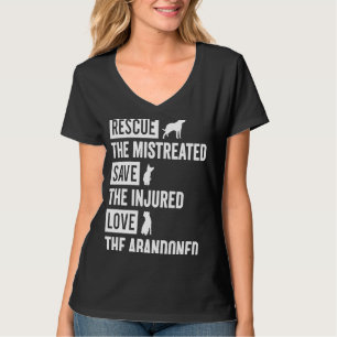 T-shirt Secourir Le Mistreated Sauvons L'Amour Blessé L'Ab
