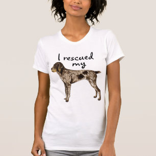 T-shirt Secourir un pointeur À poils durs allemand