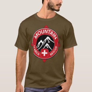 T-shirt Secourt d'ampli de recherche de montagne 
