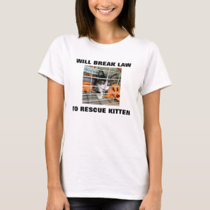 T-shirt secourt de chaton