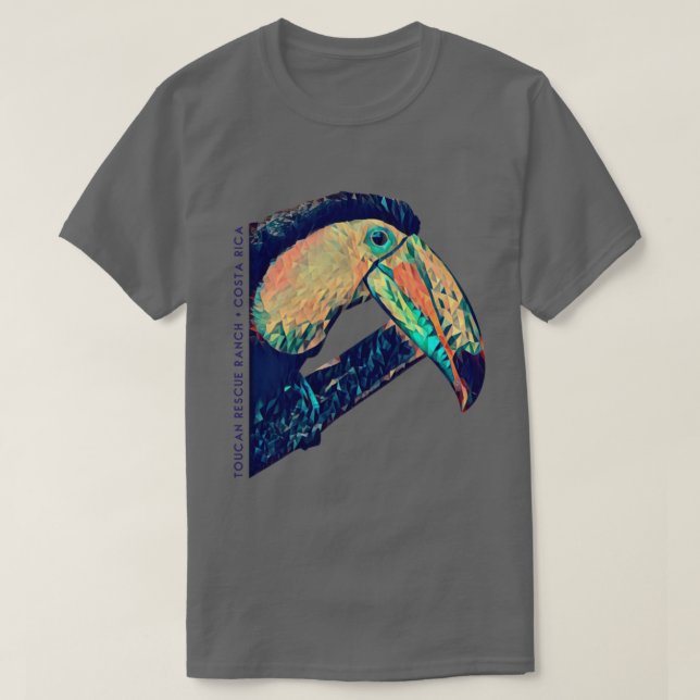 T-shirt Secourt tactile - Géométrique Toucan (Design devant)