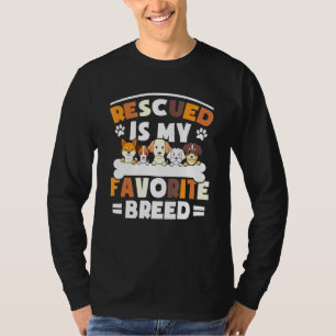 T-shirt Secouru Est Ma Race Favorite Abri Chiens De Protec