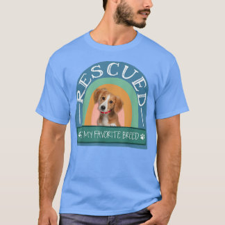 T-shirt Secouru Est Ma Race Favorite Adopter Chien Animaux