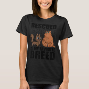 T-shirt Secouru Est Mon Favorite Chats de race Animal Shel