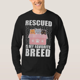 T-shirt Secouru Est Mon Favorite Chats de race Animal Shel
