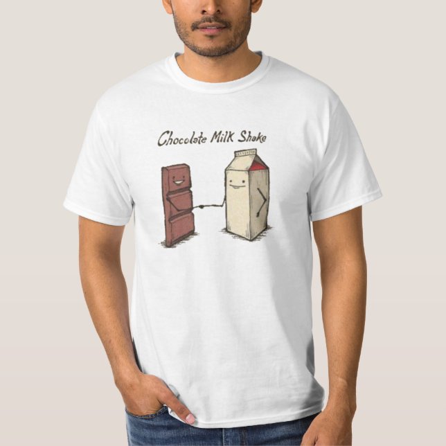 T-shirt Secousse de lait chocolaté (Devant)