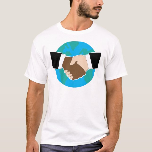T-shirt Secousse de main du monde (Devant)