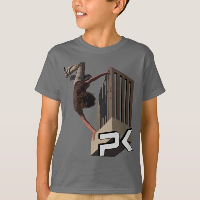 T-shirt Secousse de rail de Parkour (Devant)