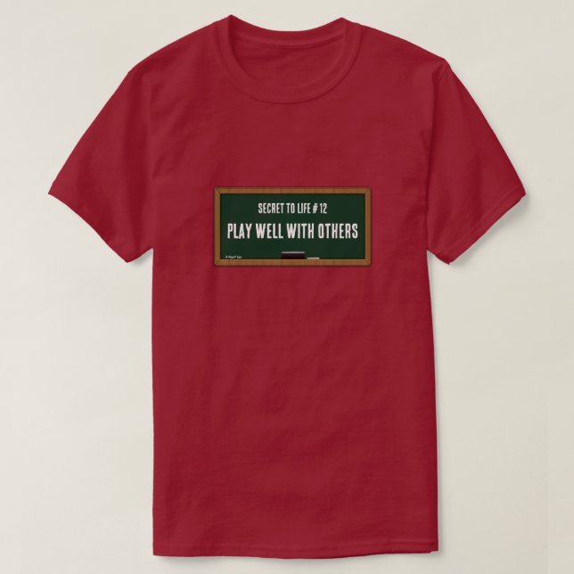 T-shirt Secret à la vie #12 (bien jouer) une chemise Miste (Design devant)