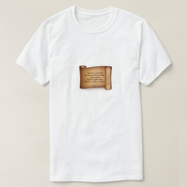 T-shirt Secret À Vie #42 - Une Chemise MisterP (Design devant)