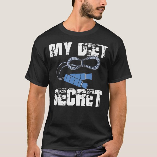 T-shirt Secret Diet Poids Corde de vidage Double néerlanda (Devant)
