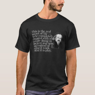 T-shirt SECRET OF LIFE ENTIÈREMENT ENGAGÉ ALAN WATTS T Shi