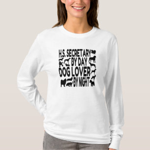 T-shirt Secrétaire Amoureux des chiens du lycée