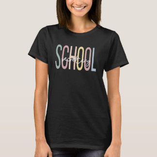 T-shirt Secrétaire de l'école Secrétaire de l'école Boho S