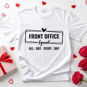 T-shirt Secrétaire de l'équipe du bureau avant personnalis