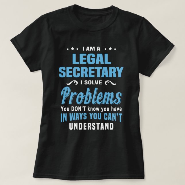T-shirt Secrétaire juridique (Design devant)