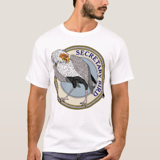 T-shirt Secrétaire oiseau ou Eagle de marche) - M