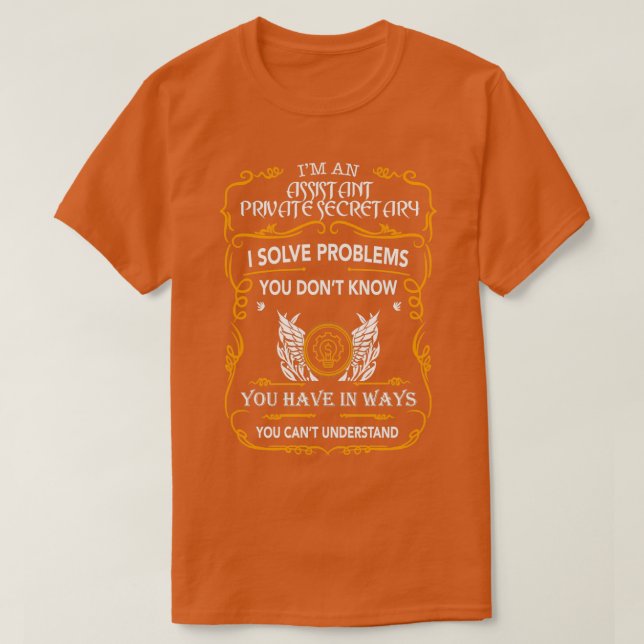 T-SHIRT SECRÉTAIRE PRIVÉ ADJOINT (Design devant)