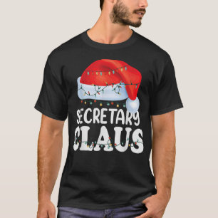 T-shirt Secrétaire Santa Claus Noël Funny Matching Cos
