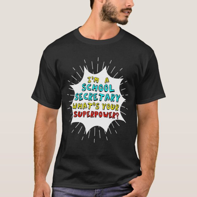 T-shirt Secrétaire scolaire (Devant)