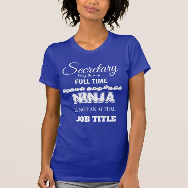 T-shirt Secrétaire Shirt (Devant)