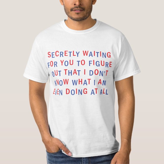 T-SHIRT SECRÈTEMENT ATTENDANT (Devant)