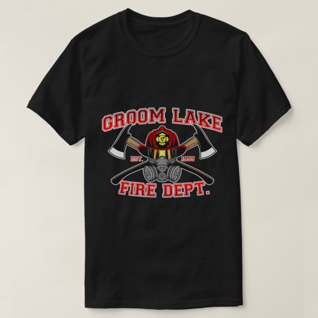 T-shirt Secteur du service d'incendie de Groom Lake 51 (Design devant)