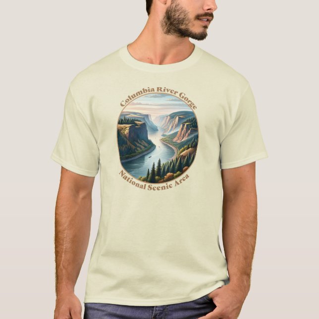 T-shirt Secteur Pittoresque national de Columbia River Gor (Devant)