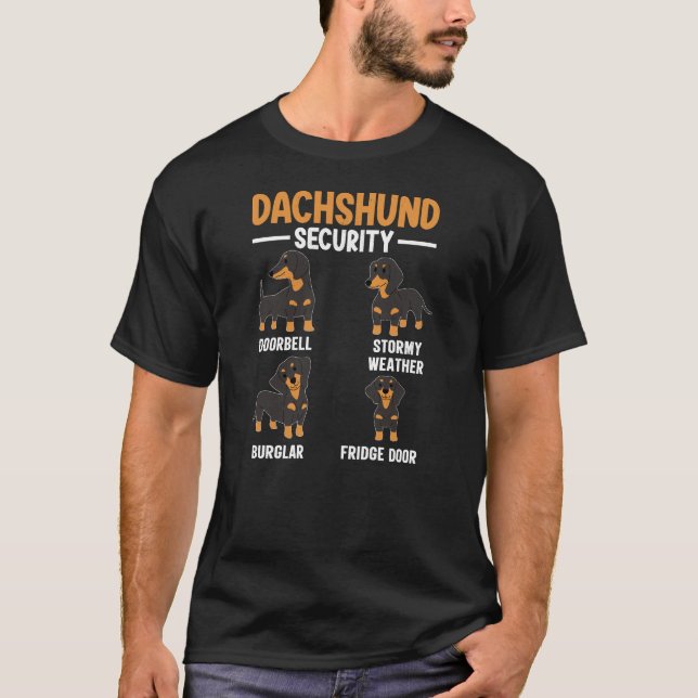 T-shirt Sécurité Dachshund (Devant)