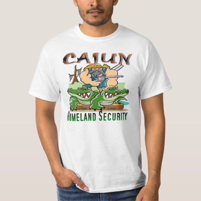 T-shirt Sécurité de patrie de Cajun (Devant)