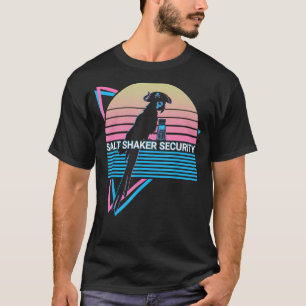 T-shirt Sécurité des agitateurs de sel rétro Cockatiel