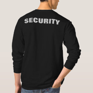 T-shirt Sécurité D'Impression Double Côté Noir Et Blanc