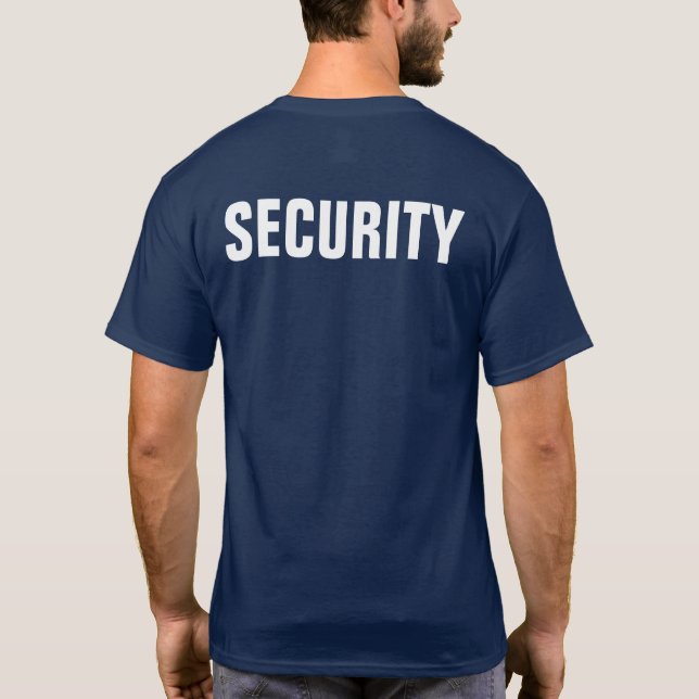 T-shirt Sécurité personnalisée (Dos)